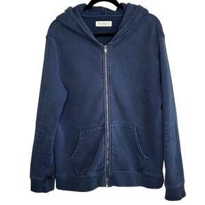 Imogene + Willie Standard Zip Hoodie Sweatshirt XL Heavyweight Terry Blue USA